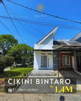 Dijual Rumah dalam Cluster sekitar Cikini Bintaro sektor 7 Pondok aren