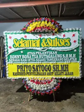 Karangan bunga papan