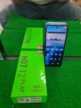 Infinix HOT 12 PLAY 4/64 gb normal no minus lengkap