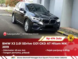 [ PAJAK PANJANG ] BMW X3 X 3 2.0i SDrive GO1 CKD AT Hitam 2019/2020