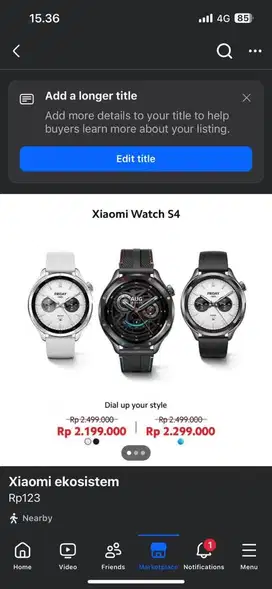 Xiaomi watch s4