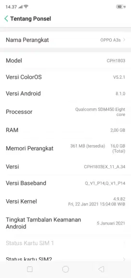 Jual Oppo A3S Murah