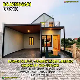 Rumah DP 0% Di Bojongsari Depok Murah 600 Jutaan Sudah Ada Rooftop