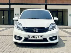 Brio 1.2 RS A/T 2018 putih pajak panjang dan berkualitas prima
