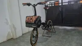 Sepeda Lipat Element Troy Full Modif Siap Pakai. Jual BU