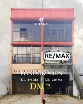 Dijual Ruko di Jl. Pondok Kacang Raya, Pondok Aren, Tangerang Selatan