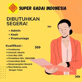 LOKER PT SUPER GADAI INDONESIA