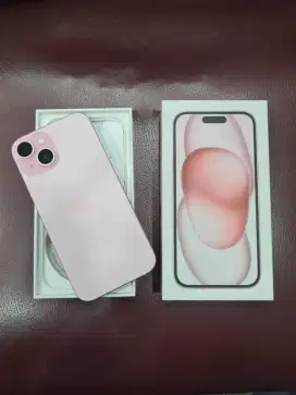 Iphone 15 128gb pink second mulus like new !!