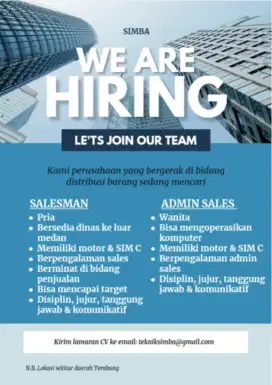 Salesman & Admin Sales