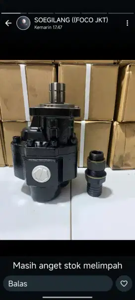 Gear pump crane