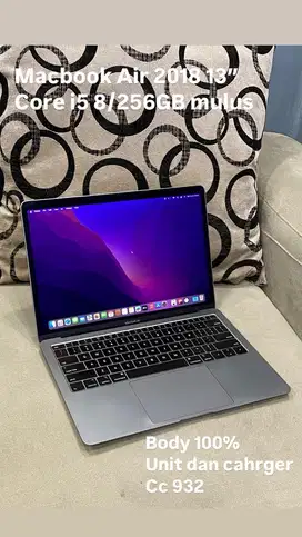 Macbook Air 2018 MRE92 13inch  i5/8/256GB Gray Mulus