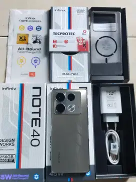 Infinix note 40 ram 8/256 fullset no minus