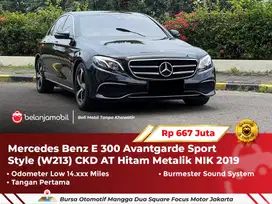 [ LOW MILES ] Mercedes Benz Mercy E 300 E300 (W213) AT Hitam 2019 2020