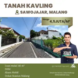 Tanah Kavling Residensial Sawojajar Malang Dekat Stasiun Malang