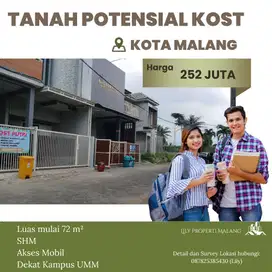 Tanah Potensial Kost Strategis Belakang Kampus Muhammadiyah Malang