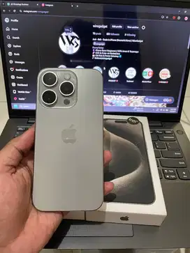 iphone 15 Pro 128gb iBox - Fullset Ori - HB 88% - Mulus