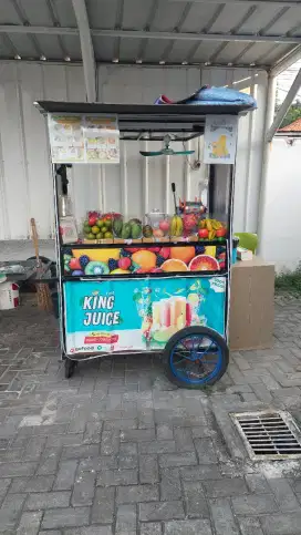 GEROBAK JUS ATAU ES TEH SOLO LENGKAP