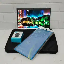 Axioo MyBook 14F
Intel Celeron N4020
Ram 8 GB 
SSD 256 GB