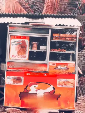 Jual cepat rombong ayam kentaki atau ayam geprek