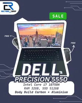 Dell Precision 5550 - Core i7 gen 10H, 32GB RAM