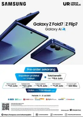 Pre-Order Samsung Galaxy Z Fold7 & Z Flip7 (FREE UPGRADE MEMORY)