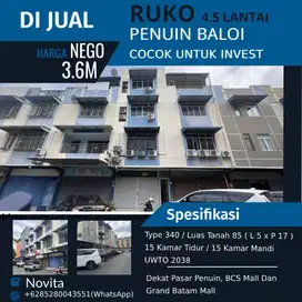 Ruko 4,5 Lantai Siap Pakai PENUIN Baloi