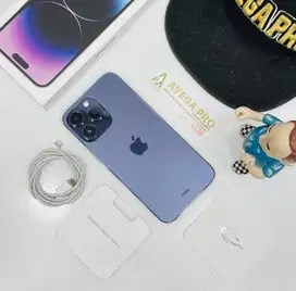 Second iPhone 14 promax 128gb space deep purple garansi resmi indonesi