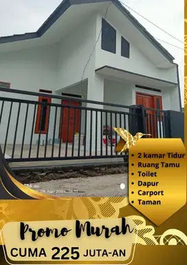 RUMAH MINIMALIS CANTIK 2 KAMAR DENGAN MEZANINE HANYA 325 JUTAAN