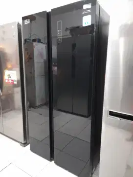 Dijual kulkas 2pintu SBS merk midea normal