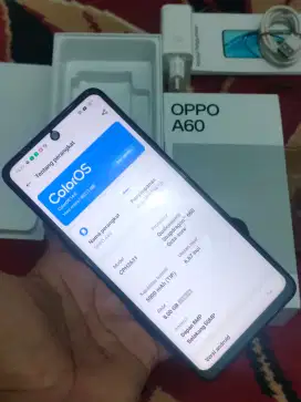 Jual oppo A60 4G Ram 8/128 fullset like new 98% mulus,