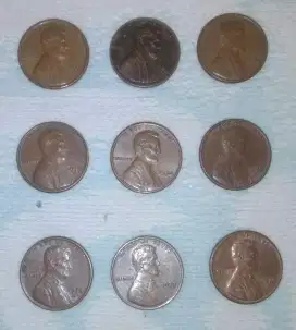 Uang Coin 1 Cent USA, 1970 -1978