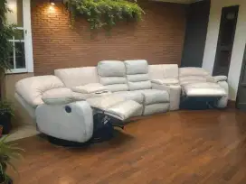 Sofa Reclining Cheers Informa Curve with 2 table box cup holder