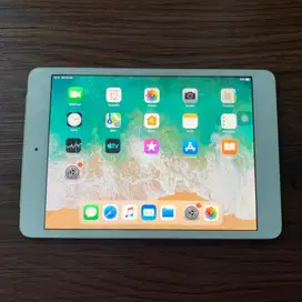 iPad Mini 2 WiFi Silver - Mulus, iCloud Aman + Bonus Case