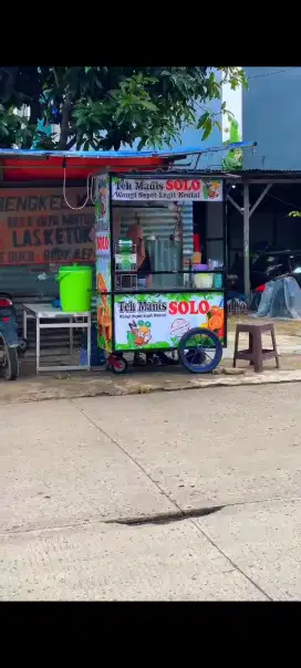 GEROBAK TEH SOLO MURAH Second terawat lengkap