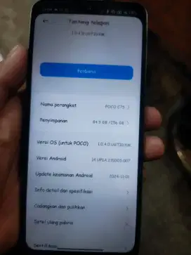 Poco c75 8/256 Baru 2 bulan