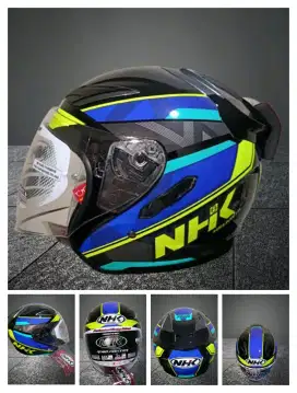 New Helm NHK R1 Elite, double Visor, Original, size L kondisi Baru