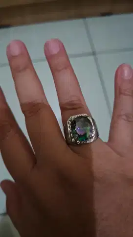Batu akik murah Batu Alexandrite ungu hijau bukan batu akik biasa