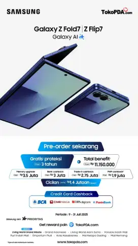 PRE-ORDER GALAXY ZFOLD7 ZFLIP7