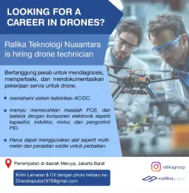 Dibutuhkan segera Teknisi Elektro !!!