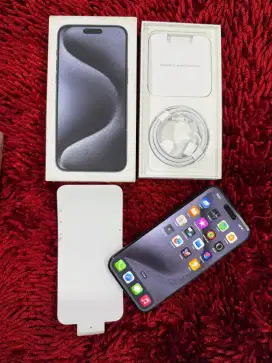 Iphone 15 Pro Max 256GB Garansi Resmi Batre 100% Mulus Fullset