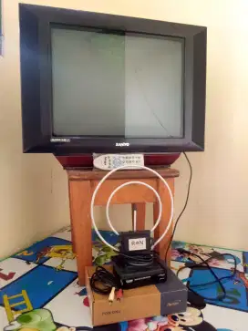 TV 21 INCH SANYO SLIM FLAT NORMAL