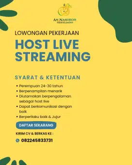 Host live tiktok trevel umroh