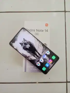 Redmi Note 14 5G 8/256 mulus terawat fullset no minus