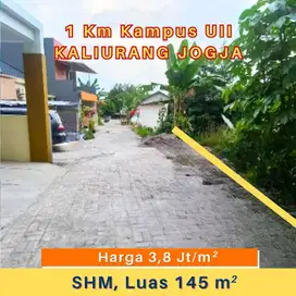 Tanah Kost Jogja 1km Dari Kampus UII Kaliurang Shm Pekarangan