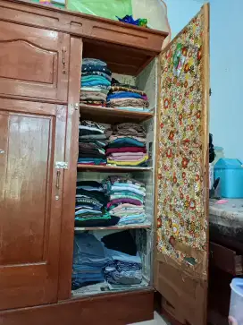 LEMARI JATI 3IN1