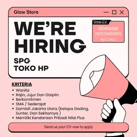 Loker SPG Toko ACC HP (Mall Of Indonesia) | Lowongan Kerja SPG Toko HP