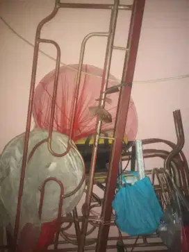 Ranjang besi kuno uk 120x 200 komplit