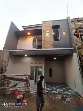 Rumah 2 lantai bambu apus tmii pondok gede lubang buaya