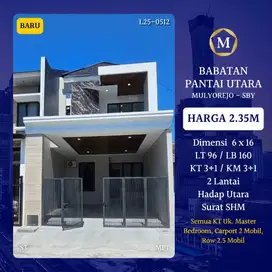 Rumah BARU Babatan Pantai Utara Mulyorejo Surabaya Timur dkt Kenjeran