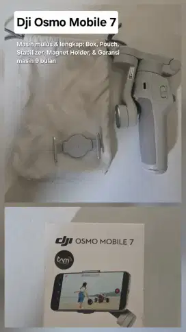 Gimbal Dji Osmo Mobile 7 - Kondisi Mulus, Lengkap, & Masih Bergaransi
